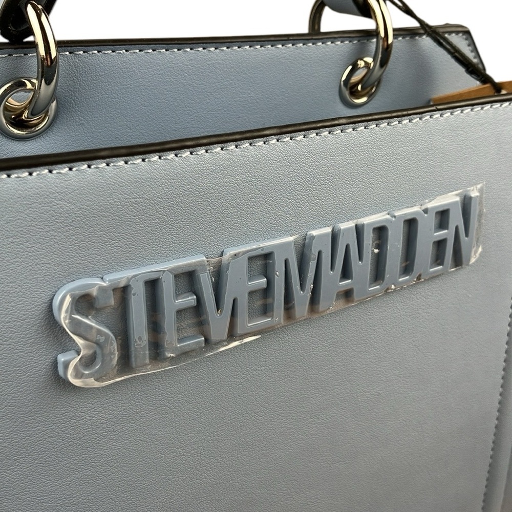 Steve Madden Bevelyn Satchel Blue Purse NWT - Picture 3 of 16